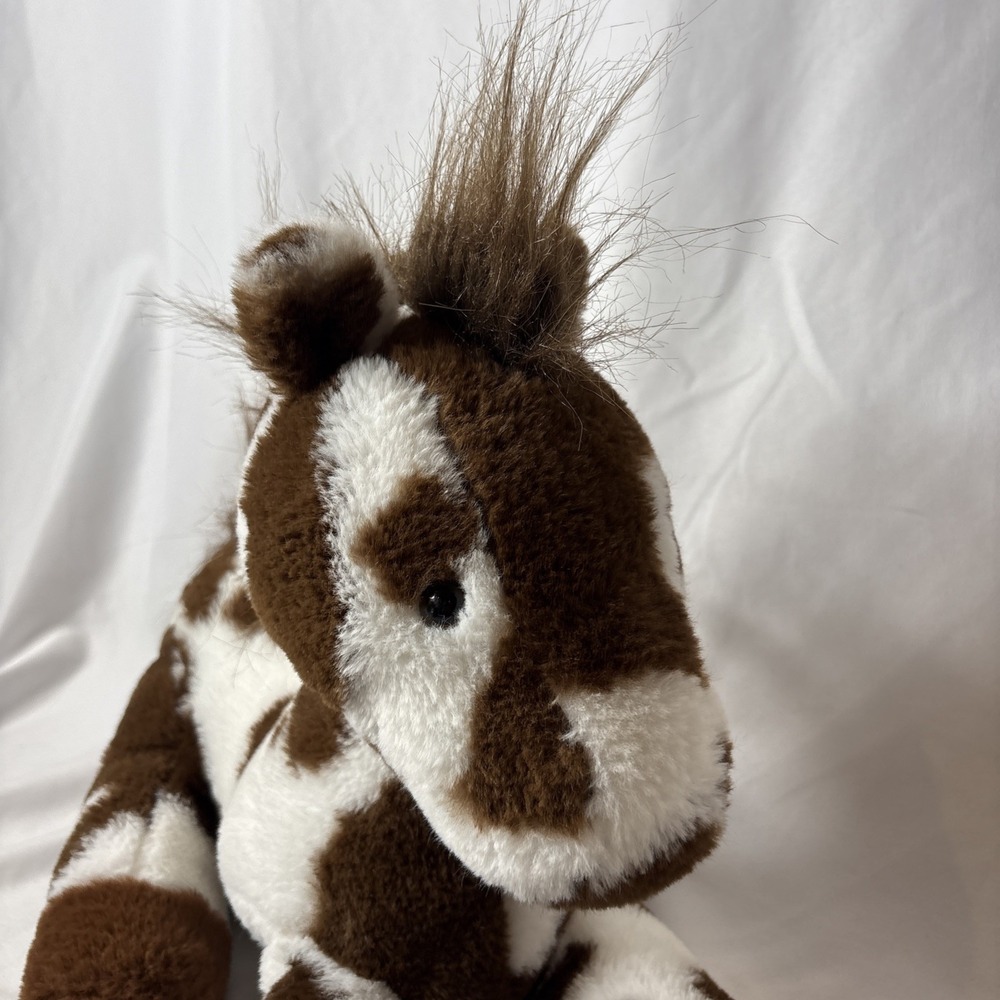Animal Adventure Horse Pony Plush Pinto Paint Brown White 19"‎ Floppy Neck - Picture 2 of 8